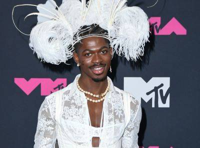 Lil Nas X Dressed As A Bloody Tampon Hanging Out Of An Enormous Vagina For Halloween - perezhilton.com