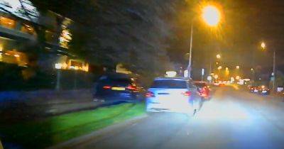 Reckless Audi driver leads police on wild car chase through residential streets - www.dailyrecord.co.uk - Scotland - Beyond
