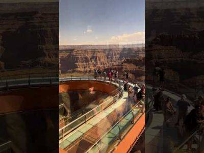 Gliding On Air! The Skywalk at Grand Canyon West! How Cool Is This? | Perez Hilton - perezhilton.com