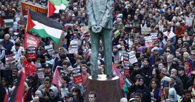 Thousands of pro-Palestine protestors gather in Glasgow to make urgent calls for ceasefire in Gaza - www.dailyrecord.co.uk - Scotland - Israel - Palestine - Beyond