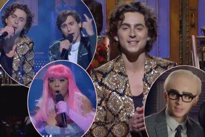 Timothée Chalamet SINGS About The End Of The Hollywood Strikes On SNL! WATCH! - perezhilton.com