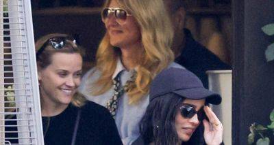 'Big Little Lies' Stars Reese Witherspoon, Laura Dern, & Zoe Kravitz Reunite for Lunch! - www.justjared.com