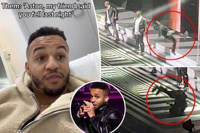 JLS singer’s backflip dangerously backfires onstage - nypost.com - Britain