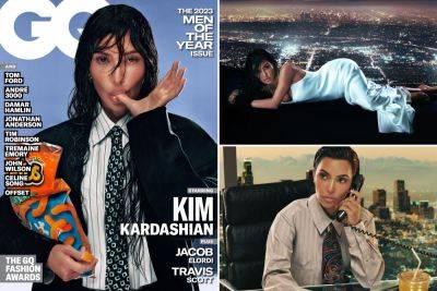Kim Kardashian covers GQ ‘Men of the Year’ issue as Skims menswear launches - nypost.com - California - Jordan