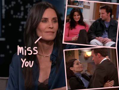 Courteney Cox Honors Matthew Perry With Her Favorite Monica & Chandler Scene: 'Grateful For Every Moment I Had' - perezhilton.com