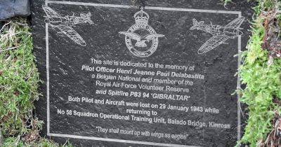 WW2 sculpture commemorates tragic story of Spitfire pilot - www.dailyrecord.co.uk - Belgium - city Brussels - Gibraltar