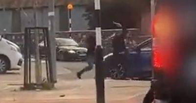 Thugs smash up moving car as city feud escalates amid fears 'someone will get killed' - www.dailyrecord.co.uk
