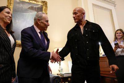 Dwayne “The Rock” Johnson Queried By Reporters In Capitol Hill Visit: “Are You Running For President?” - deadline.com - USA - Columbia