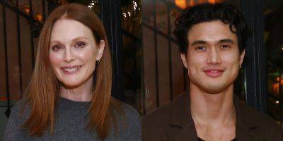 Julianne Moore & Charles Melton Promote 'May December' at Netflix Event in L.A. - www.justjared.com - Los Angeles - city Moore - county Charles