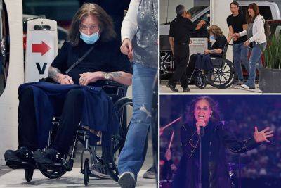 Frail Ozzy Osbourne, 74, is pushed in wheelchair after admitting he can’t face more surgery - nypost.com