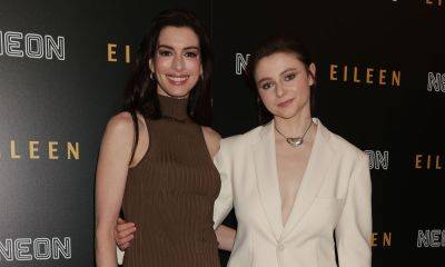 Anne Hathaway & Thomasin McKenzie Promote Their Movie 'Eileen' at NYC Screening! - www.justjared.com - New York - Ireland - state Massachusets - county Marin