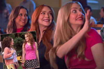 Mean Girls Stars Lindsay Lohan, Amanda Seyfried, & Lacey Chabert Reunite In New Ad! WATCH! - perezhilton.com