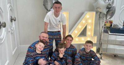 Coleen Rooney celebrates son Kai's 14th birthday as family pose in matching PJs - www.ok.co.uk