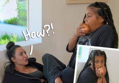 North West Eats Raw Onion Like An Apple On The Kardashians -- And Fans Can't Handle It! LOLz! - perezhilton.com