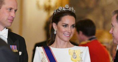 Kate Middleton wears rarely-seen 100-year-old tiara and stuns at glittering state banquet - www.ok.co.uk - South Korea - county York