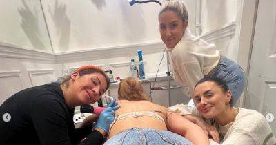 Dancing on Ice's Amber Davies visits Scots tattoo artist to get inking for boyfriend - www.dailyrecord.co.uk - Scotland - county Love