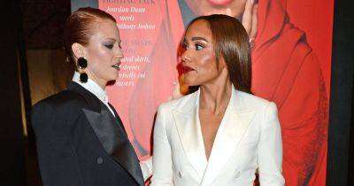 Alex Scott wows in white gown as she poses with Jess Glynne as couple make red carpet debut - www.ok.co.uk - Britain