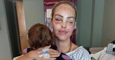 Katie Piper comforted by daughter in hospital after surgery to 'save her eye' - www.ok.co.uk