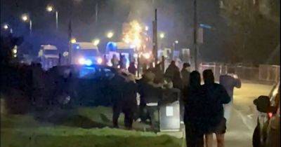 Riot police pelted with fireworks in chaotic night of shame in Ayrshire village - www.dailyrecord.co.uk - Scotland