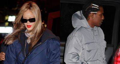 Rihanna & A$AP Rocky Brave Rainy Weather for Dinner in NYC - www.justjared.com - New York