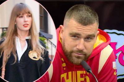 How Travis Kelce Responds To Being Asked If He's In Love With Taylor Swift! - perezhilton.com - Taylor - Germany - county Swift - Kansas City - county Love