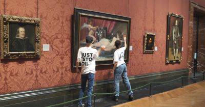 Just Stop Oil activists smash glass protecting historic painting - www.dailyrecord.co.uk - Britain - county Richardson