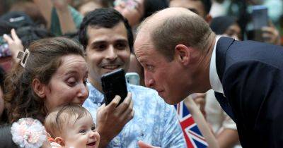 Prince William left baffled after being bitten by cheeky royal fan on visit - www.dailyrecord.co.uk - Britain - USA - India - South Africa - Poland - county Williams - Hong Kong - Sierra Leone - Singapore - city Singapore - Philippines