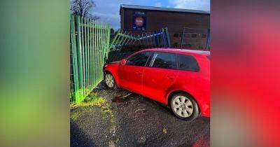 Driver smashes into cricket club fence before running from police in dramatic chase - www.manchestereveningnews.co.uk - Manchester - county Morrison