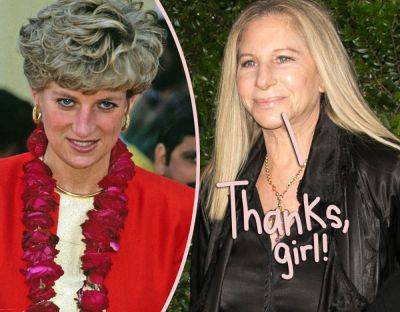 Princess Diana Was A REAL ONE! This Barbra Streisand Story Is So Telling! - perezhilton.com - New York - county San Diego