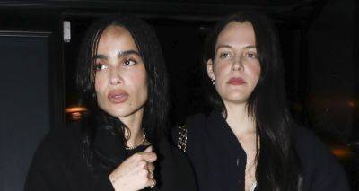 Riley Keough Shows Off Newly-Dyed Black Hair While Grabbing Dinner with Zoe Kravitz - www.justjared.com - Beverly Hills