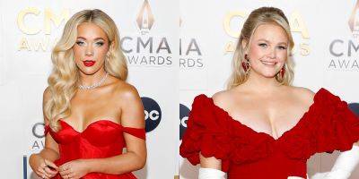 Newcomers Megan Moroney & Hailey Whitters Look Stunning in Red Dresses on CMA Awards 2023 Red Carpet (Photos) - www.justjared.com - Tennessee