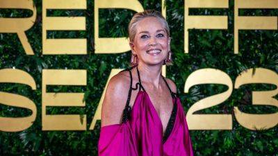 Sharon Stone Proves the Exposed Bra Trend Isn't Just for Gen Z Anymore - www.glamour.com - London - county Stone