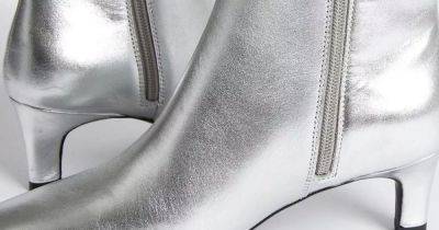 M&S 'comfortable and stylish' silver knee-high boots now come in an ankle style - www.ok.co.uk - Beyond