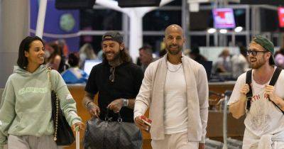 ITV I'm A Celeb winner Sam Thompson jets back to UK with Pete Wicks and Marvin and Rochelle Humes - www.ok.co.uk - Australia - Britain - London - Chelsea