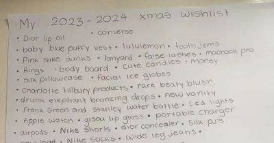 People left gobsmacked after woman shares 13-year-old's expensive Christmas list - www.dailyrecord.co.uk - Australia