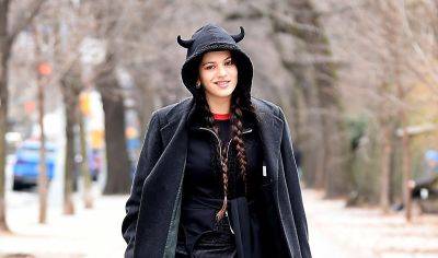 Rosalia Wears a Horned Hood for Christmas Day Stroll Through NYC's Central Park - www.justjared.com - Spain - New York