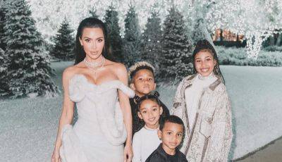 Kim Kardashian Shares Photos with All 4 Kids from Inside Her Christmas Eve Party - www.justjared.com - Chicago