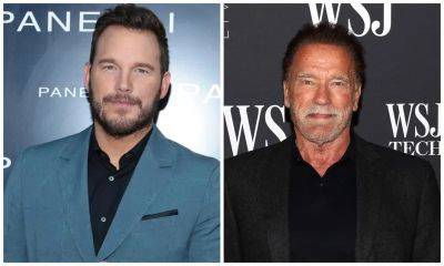 Arnold Schwarzenegger and Chris Pratt wear matching Christmas shirts - us.hola.com - Chad