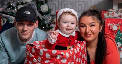 Doting parents have first Christmas with miracle baby after pregnancy from hell - www.dailyrecord.co.uk - Santa