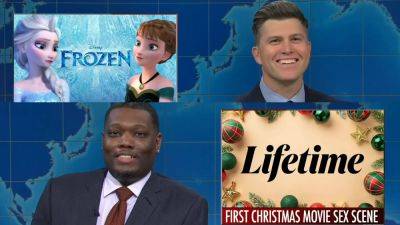 ‘SNL’s Weekend Update Take On ‘Frozen’ Sequels & Lifetime’s First Christmas Movie Sex Scene - deadline.com - Santa