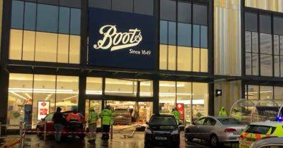 Car ploughs into Boots store after 'smashing through parked cars' - www.dailyrecord.co.uk - Scotland - county Montrose - Beyond