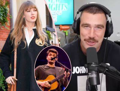 Fans Believe Travis Kelce Wore John Mayer Shirt To ‘Throw People Off’ Before Going Public With Taylor Swift Romance! - perezhilton.com - Chicago - Jersey - Kansas City