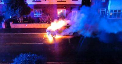 GMP car bursts into flames while officers on patrol - www.manchestereveningnews.co.uk - Manchester