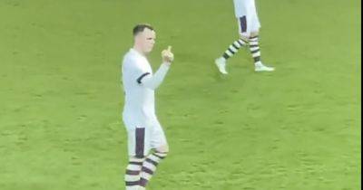 Lawrence Shankland in x-rated Aberdeen fan response as Hearts skipper snapped giving single digit salute - www.dailyrecord.co.uk - Scotland