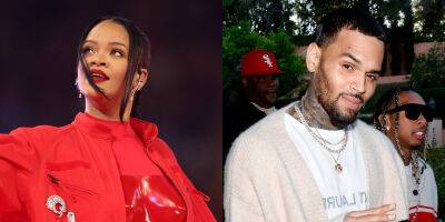 Chris Brown Seemingly Reacts to Rihanna's Super Bowl Performance & Baby News - www.justjared.com