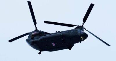 RAF Chinook helicopter spotted over Greater Manchester - www.manchestereveningnews.co.uk - Britain - county Barton