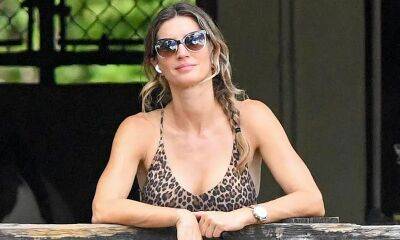 Gisele Bündchen wore animal-print swimsuit during recent outing with daughter Vivian - us.hola.com - Miami - Florida - Costa Rica - city Hollywood, state Florida