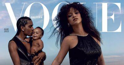 Rihanna Is Breathtaking on Cover of ‘British Vogue’ With ASAP Rocky and Son Following Baby No. 2 Announcement - www.usmagazine.com - Britain - Barbados
