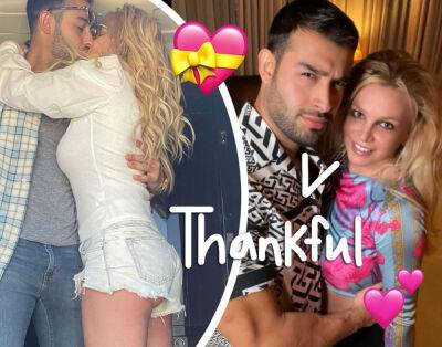 How Britney Spears & Sam Asghari Celebrated Valentine's Day! - perezhilton.com