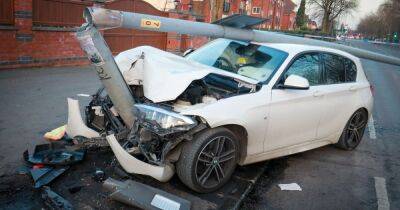 Police arrest man after driver flees scene of horror BMW crash - www.manchestereveningnews.co.uk - Manchester